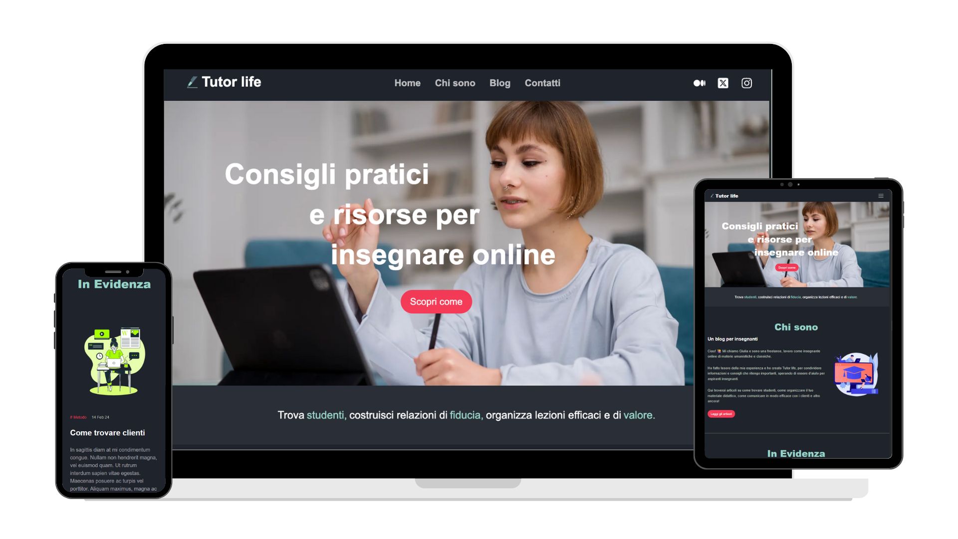 live website of tutor life